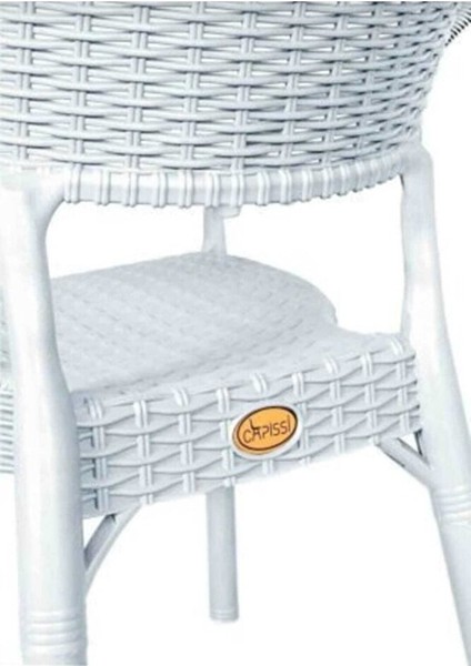 Rattan Masa Takımı 90X150 Camlı Masa 6 Kişilik Sandalye Seti Bahçe Balkon Teras Takımı