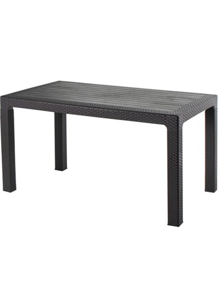 Rattan Masa 80X140 Camsız Bahçe Balkon Teras Masası Kapuçino indirimleri