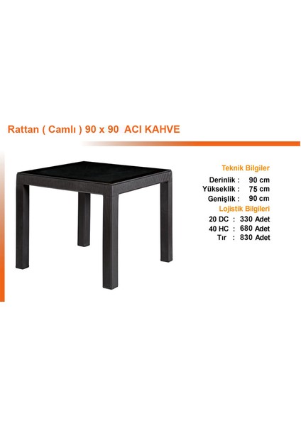 Rattan Masa Takım 90X90 Camlı Masa 4 Kişilik Kollu Sandalye Seti Bahçe Balkon Teras Takımı modelleri
