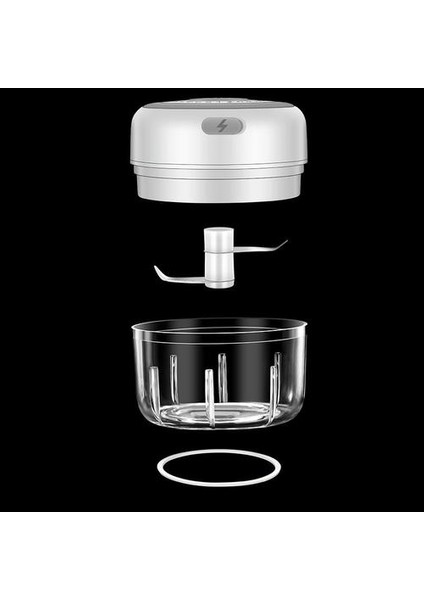 Elektrikli Mutfak Kıyıcı Sarımsak Maser Et Öğütücü Mini Gıda Sebze Biber Kırıcı Şarj Edilebilir Gıda Işlemcisi (Beyaz, 100ML) (Yurt Dışından) modelleri