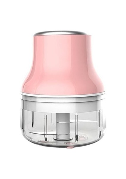 Ev Elektrikli Mini Sarımsak Masher Paslanmaz Çelik Meyve ve Sebze Kıyıcı Et Öğütücü (Pembe, 100ML) (Yurt Dışından)