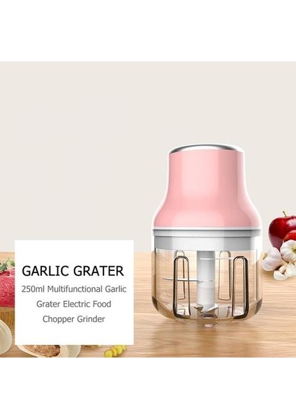 Ev Elektrikli Mini Sarımsak Masher Paslanmaz Çelik Meyve ve Sebze Kıyıcı Et Öğütücü (Pembe, 100ML) (Yurt Dışından) fiyatları