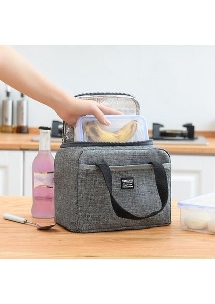 Taşınabilir Öğle Yemeği Çantası Termal Yalıtımlı Öğle Yemeği Kutusu Tote Soğutucu Çanta Bento Kılıfı Yemeği Konteyner Okul Gıda Saklama Torbaları | Öğle Yemeği Çantalar (Yurt Dışından) fiyatları