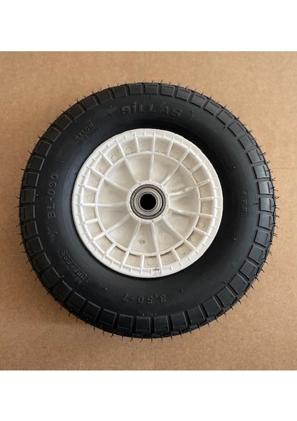 Dubleks Yük Taşıma Tekeri 240 kg Havalı Teker El Arabası Tekeri 350x7