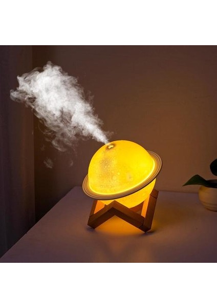 Mini USB Nemlendirici Hava Arıtma Nemlendirici Yatak Odası Satürn Nemlendirici Için Ahşap Baz Gece Light Aroma Difüzör | Nemlendiriciler | Nemlendiriciler (Yurt Dışından) fiyatları