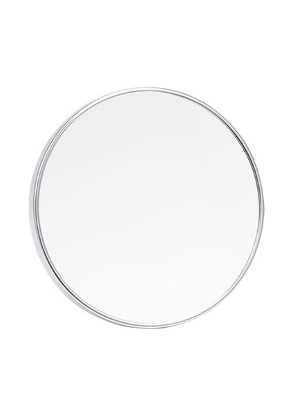 5x Büyüteç 6 Inç Yuvarlak Vanity Kozmetik Için 3 Vantuzlu Kozmetik (Gümüş) Makyaj Aynası (Yurt Dışından)
