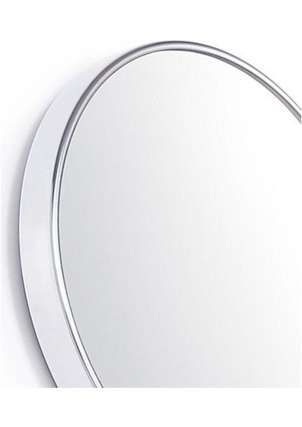 5x Büyüteç 6 Inç Yuvarlak Vanity Kozmetik Için 3 Vantuzlu Kozmetik (Gümüş) Makyaj Aynası (Yurt Dışından)