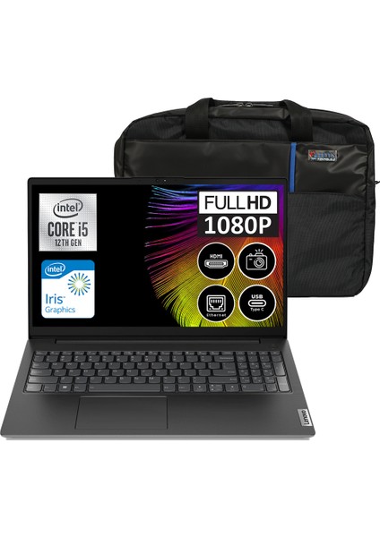 V15 Gen3 Intel Core I5 1235U 16 GB 2 Tb SSD Intel Iris Xᵉ Windows 11 Home 15.6" Fhd Taşınabilir Bilgisayar 82TT008PTX12 + Zetta Çanta
