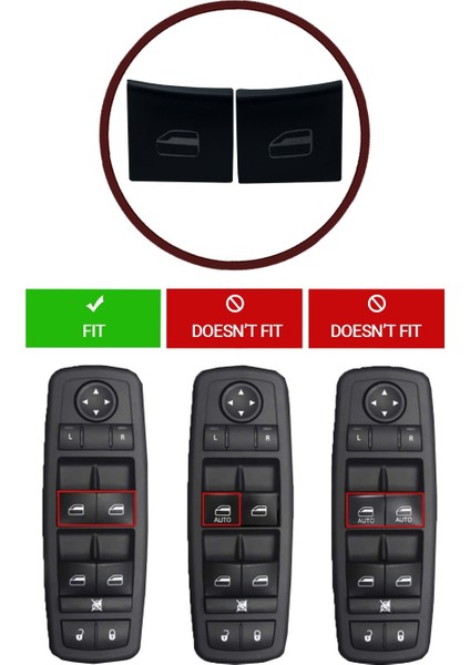 BDP982 Dodge Nitro Jeep Liberty İçin Cam Açma Düğme Kapağı 68039999AA fiyatları