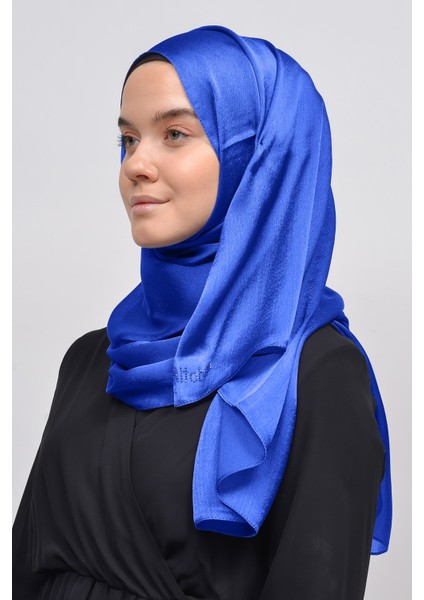 Janjan Parlak Saten Dokulu Tesettür Abiye Şifon Şal-Saks fiyatları