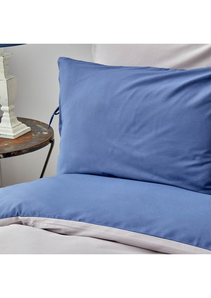 Basic Indigo-Gri Çift Taraflı Çift Kişilik Nevresim Takımı modelleri