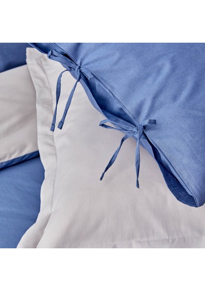 Basic Indigo-Gri Çift Taraflı Çift Kişilik Nevresim Takımı indirimleri