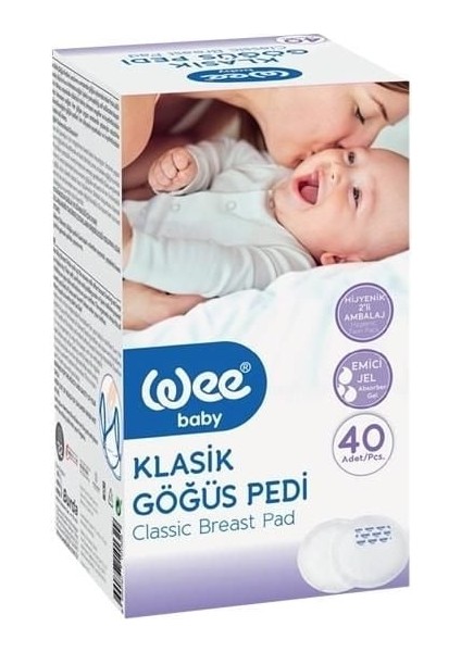 Wee Baby Klasik Göğüs Pedi 40LI 132