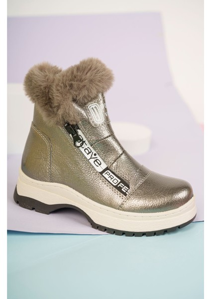 Yan Fermuarlı Platin Kız Çocuk Bot