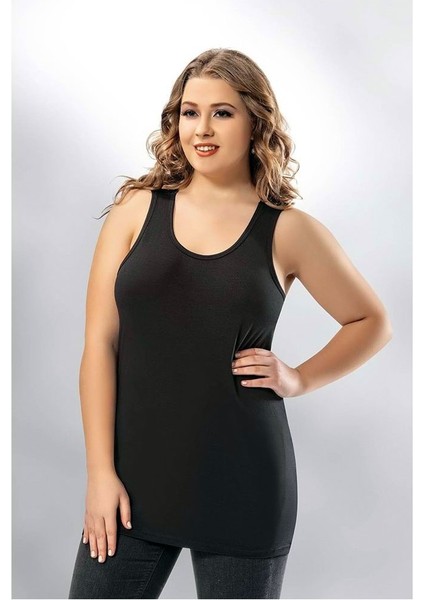 6020 Elastan Battal Kalın Askılı Atlet 3 Adet