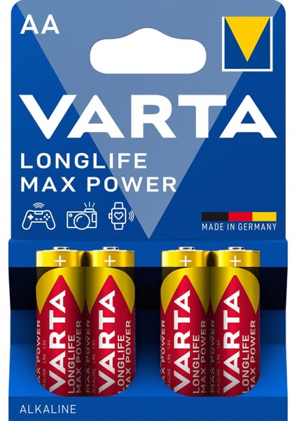 Longlife Max Power 4 Aa Alkalin Kalem Pil