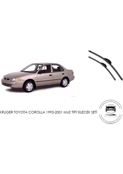 Toyota Corolla 1992-2001 Muz Tipi Silecek Seti