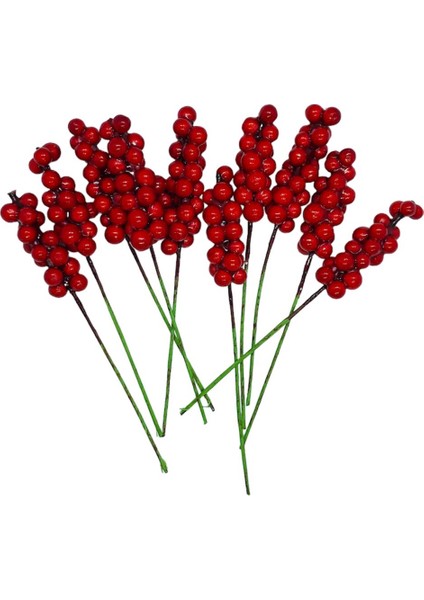 Mini Telli Salkım Berry Süsü 10 Adet