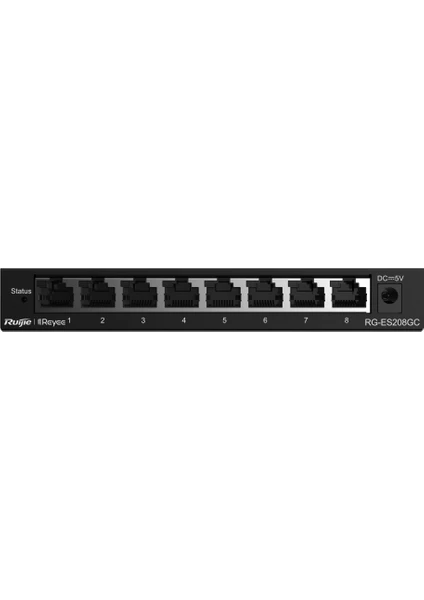 Reyee RG-ES208GC, 8-Port Gigabit Cloud Mananged Non-Poe Switch