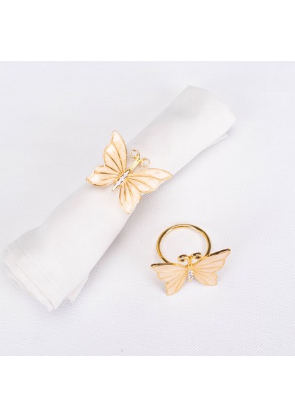 Kelebek 2'li Peçete Yüzüğü