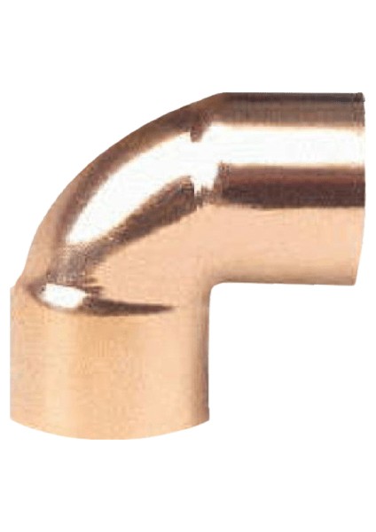 90'' Bakır Dirsek 22MM