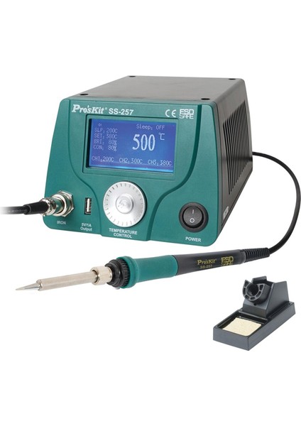 Akıllı Lehimleme Istasyonu Dijital Usbli Pro's Kit SS-257B