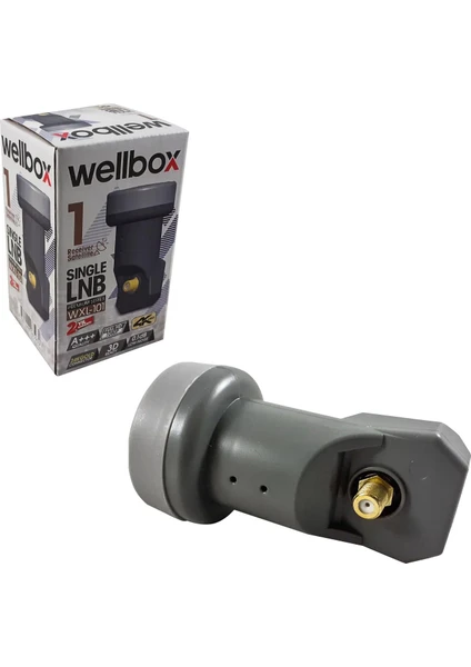 Lnb Tekli (Sıngle) Gold 0.1db 3D 4K Wellbox WXL-101