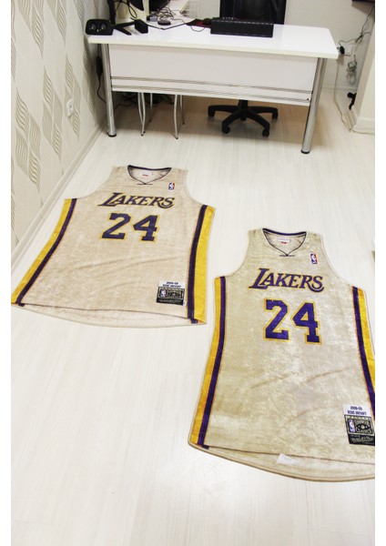 Kobe Bryant Los Angeles Lakers Forması Şeklinde Halı-Kaymaz Taban modelleri