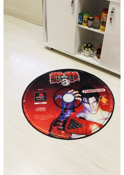 Tekken Oyun Cd'si Şeklinde Süngerli Yüzey -Kaymaz Taban Halı fırsatları