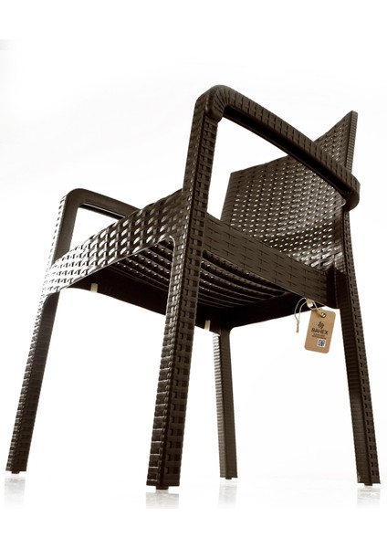 Rattan Masa Takımı 80x140 Camlı Masa 4 Kişilik Rattan Sandalye Bahçe Balkn Teras Takımı Kahverengi indirimleri