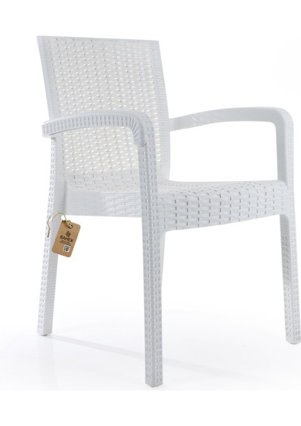 Rattan Masa Takımı 80x140 Camlı Masa 4 Kişilik Sandalye Seti Beyaz Bahçe Balkon Teras Takımı modelleri