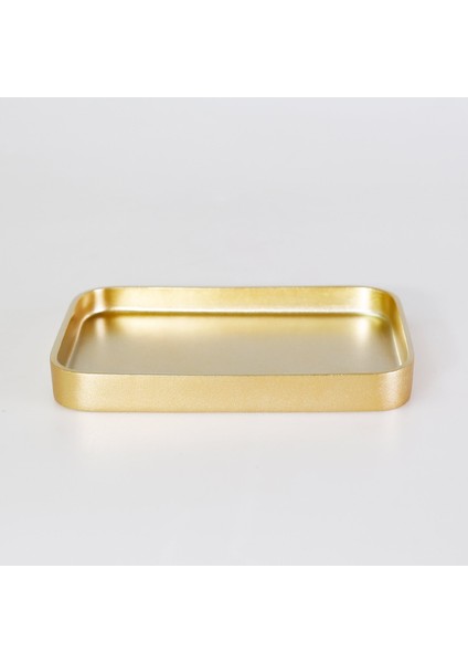 Victoria Dikdörtgen Tepsi Küçük Altın