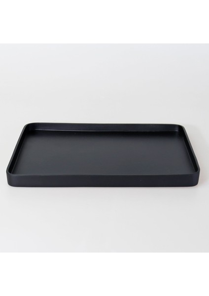 Victoria Dikdörtgen Tepsi Büyük Siyah