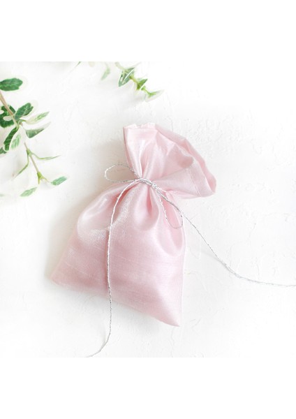 Pembe-somon osmanlı ipeği kese, 9x12 cm 10 adet modelleri