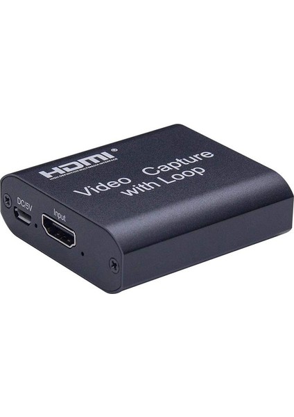 Hdmı 1080P 4K HDMI Video Capture Kart With Loop Out USB 2.0