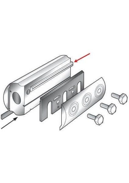 5383 Jilet Tipi Planya Bıçak 82 mm (2'li Set)