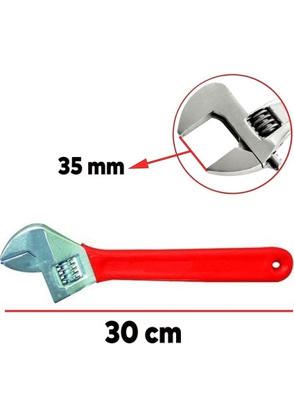 Gk Tools Kurbacık Ingiliz Anahtarı 12 Inç 30 Cm fiyatları