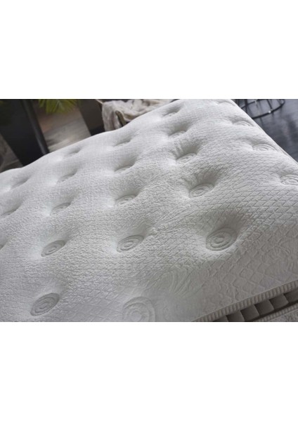 Premium Pedli Tavşan Tüyü Torba Yaylı Anatomik Sünger Yatak 90X190