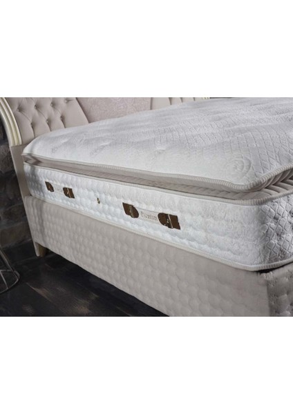 Premium Pedli Tavşan Tüyü Torba Yaylı Anatomik Sünger Yatak 90X190