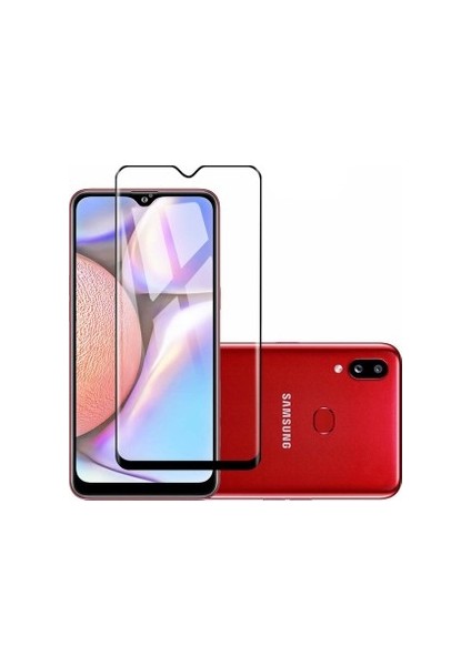 Samsung A10S Ekran Koruyucu 9d Tam Kaplama Cam Siyah