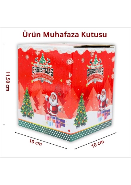 Süsle Bebek ve Parti Kar Püskürten, Müzikli ve Pilli Kar Küresi - 11CM x 9,5cm Ma