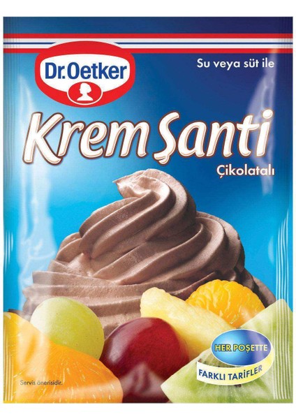 Dr Oetker Krem Şanti Çikolatalı 80 gr x 24 Adet