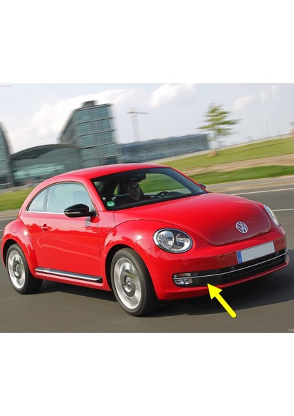 Vw Beetle 2012-2016 Ön Tampon Sağ Sis Çerçevesi Kapağı Kromlu 5C5854662C