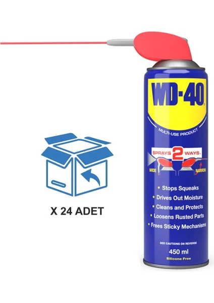 Wd-40 Smart Straw Pas Sökücü 350 Ml. 24 Adet (1 Koli)