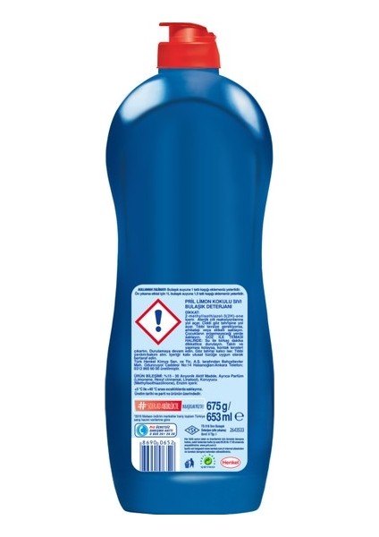 Elde Yıkama Sıvı Bulaşık Deterjanı 675G Limon 5+ Etki, Kendinden Yağ Çözme Etkisi 3'lü indirimleri