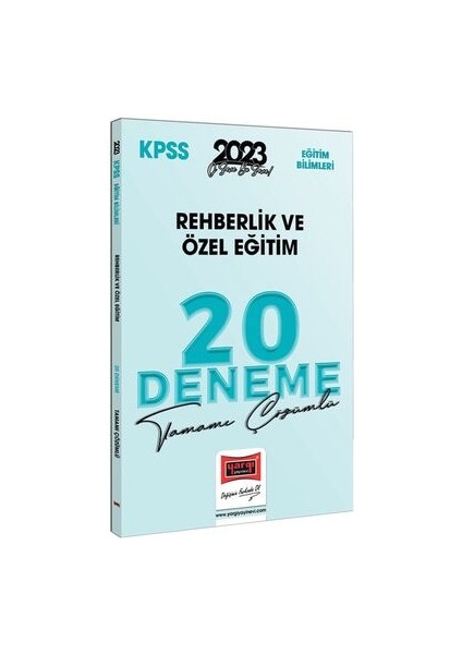 2023 KPSS Eğitim Bilimleri Rehberlik ve Özel Eğitim Tamamı Çözümlü 20 Deneme