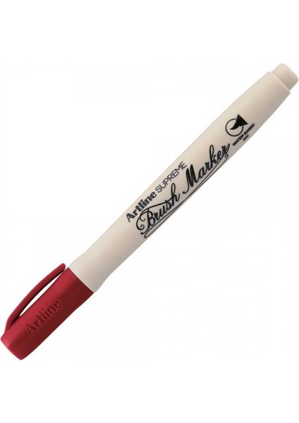 : Supreme Brush Marker Esnek Fırça Uçlu Kalem : Koyu Kırmızı