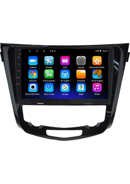 Nissan Qashqai Android 12 Kablosuz Carplay Navigasyon Multimedya Ekran Teyp - MY-0609W-NİSSAN Qashqai