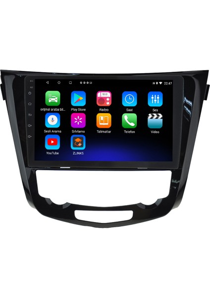 Nissan Qashqai Android 12 Kablosuz Carplay Navigasyon Multimedya Ekran Teyp - MY-0609W-NİSSAN Qashqai fiyatları