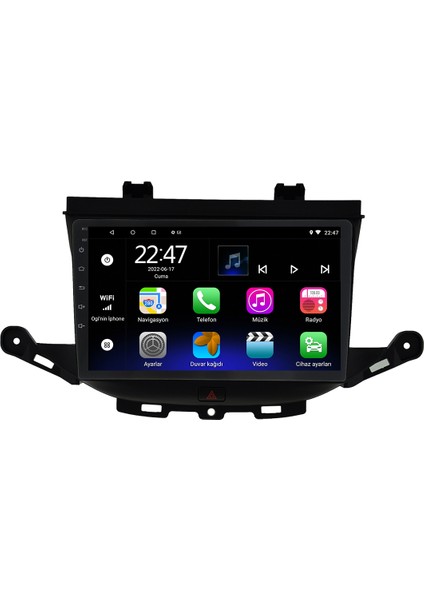 Opel Astra K Android 12 Kablosuz Carplay Navigasyon Multimedya Ekran Teyp - MY-0609W-OPEL Astra K